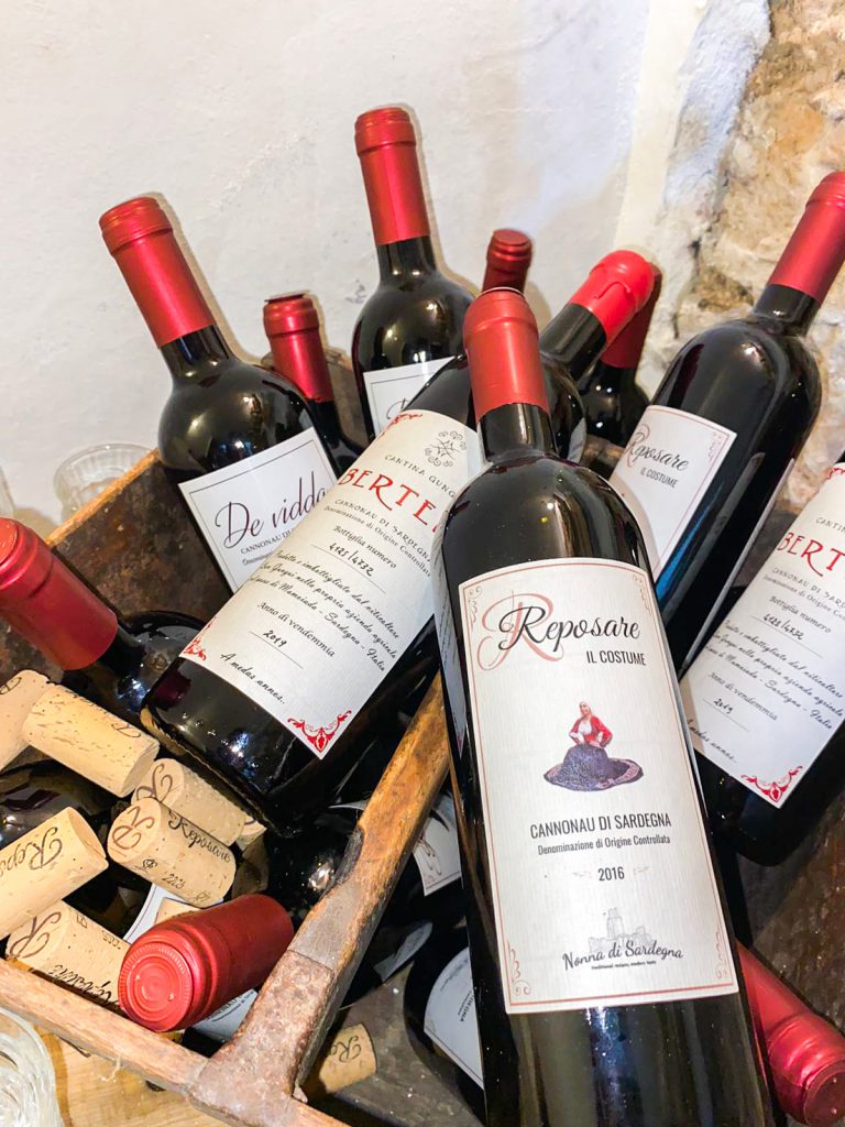 Reposare wijnen van Sardinië